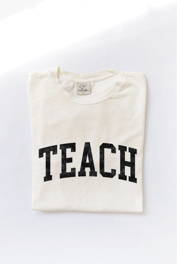 Teach Mineral Washed Graphic Top | thissimplevideo