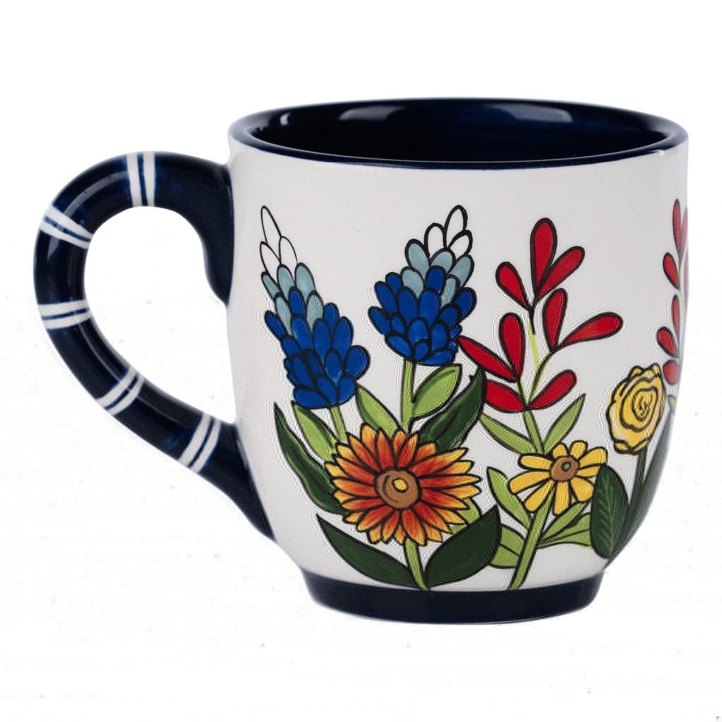 God Bless Texas Flower Mug | thissimplevideo