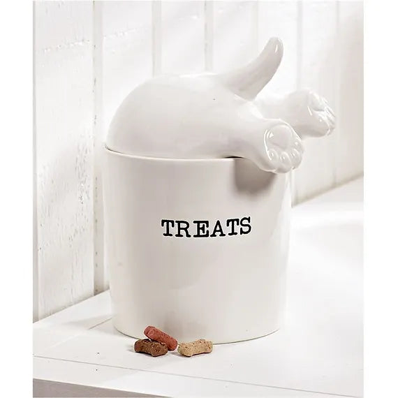 Mud Pie Dog Tail Treat Canister | thissimplevideo