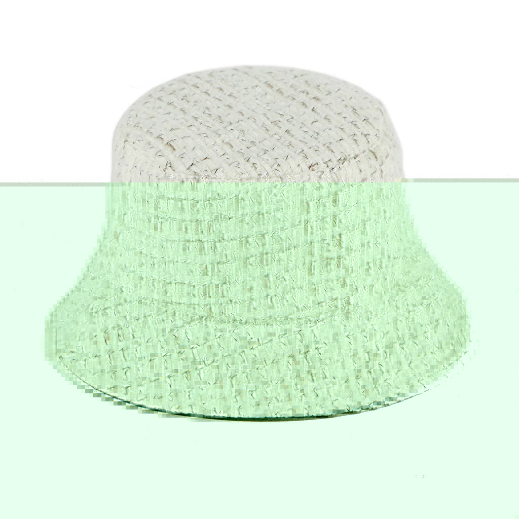 Tweed Leather Reversible Bucket Hat | thissimplevideo