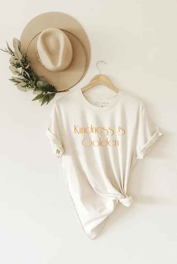 Kindness is Golden Vintage White Tee | thissimplevideo