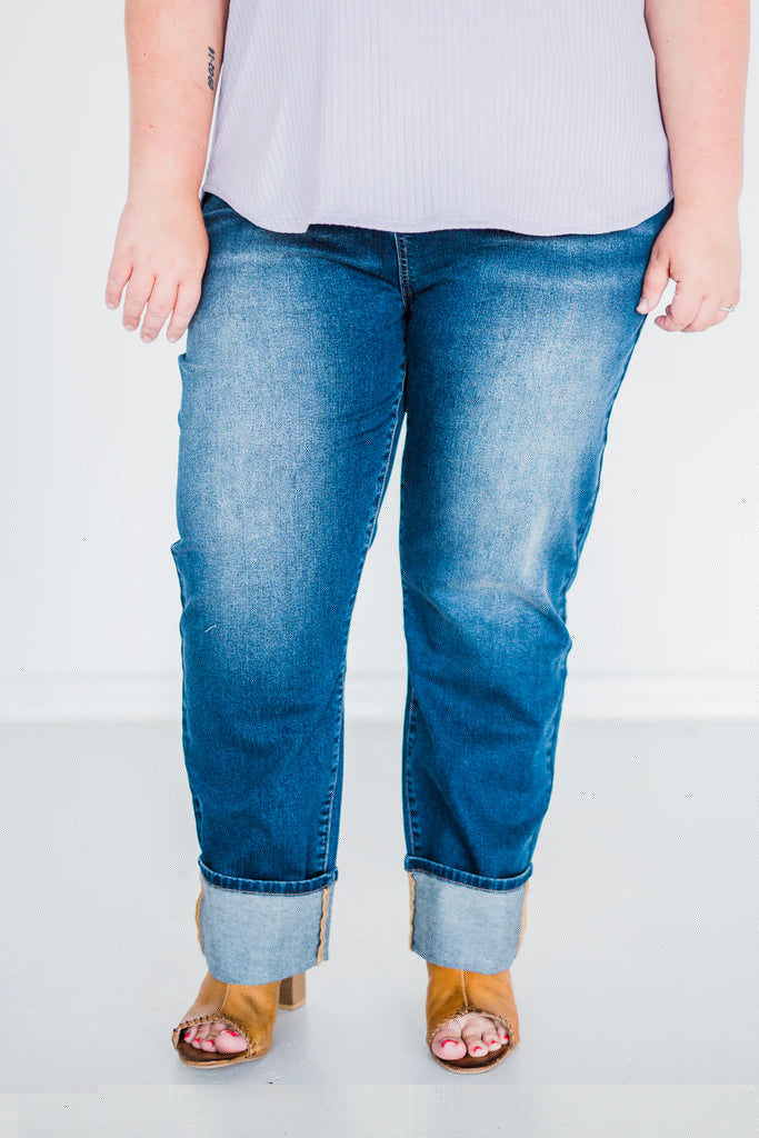 Non Distressed Straight Leg Boyfriend Jeans | thissimplevideo