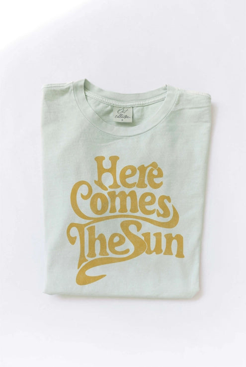 Here Comes the Sun Mineral Wash Graphic Tee | thissimplevideo