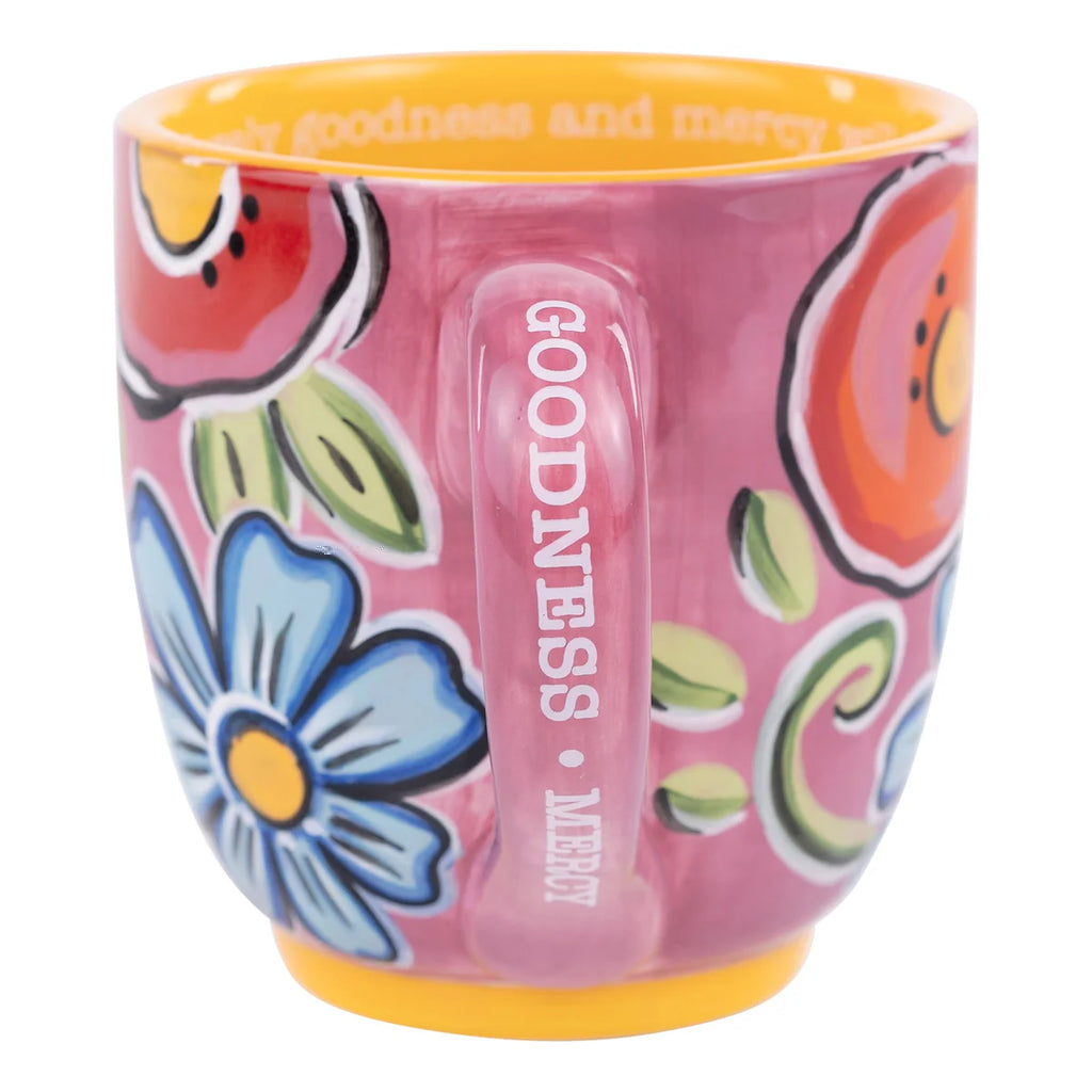 Goodness Mercy Floral Mug | thissimplevideo