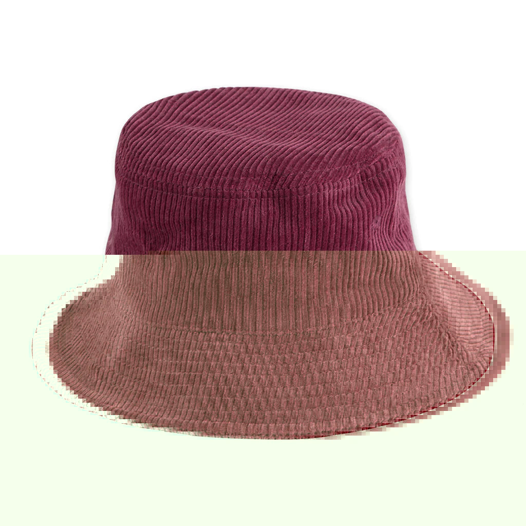 Corduroy Bucket Hat - Cranberry | thissimplevideo