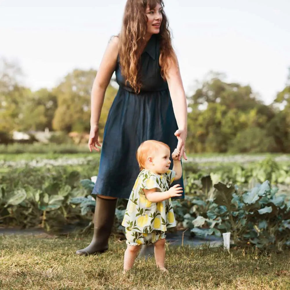 Milkbarn Cotton Lemon Dress w/ Bloomers | thissimplevideo