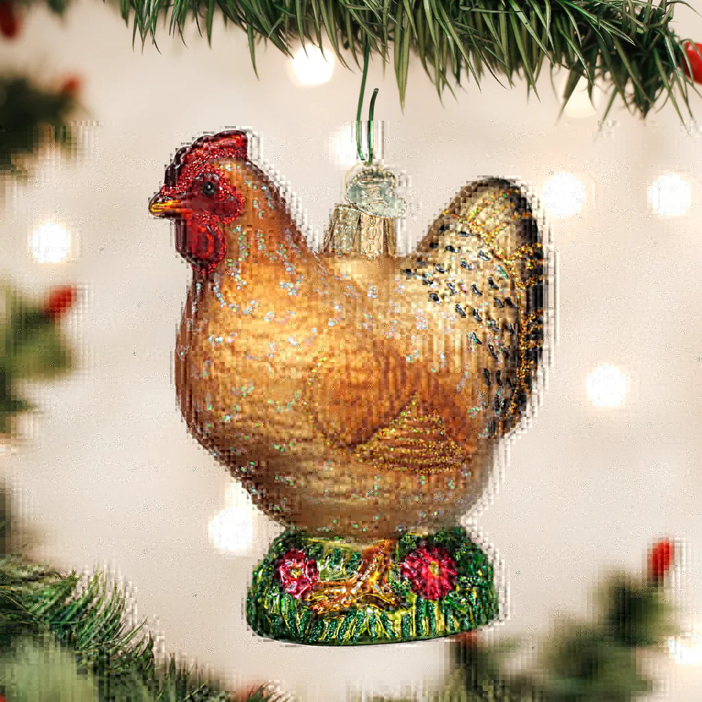 Old World Christmas Spring Chicken Ornament | thissimplevideo