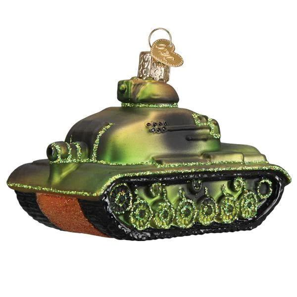 Old World Christmas Military Tank Ornament | thissimplevideo