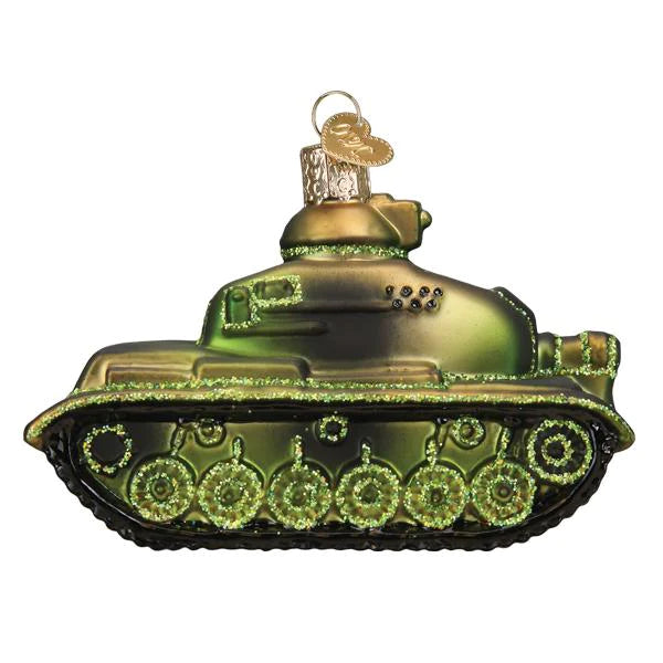 Old World Christmas Military Tank Ornament | thissimplevideo