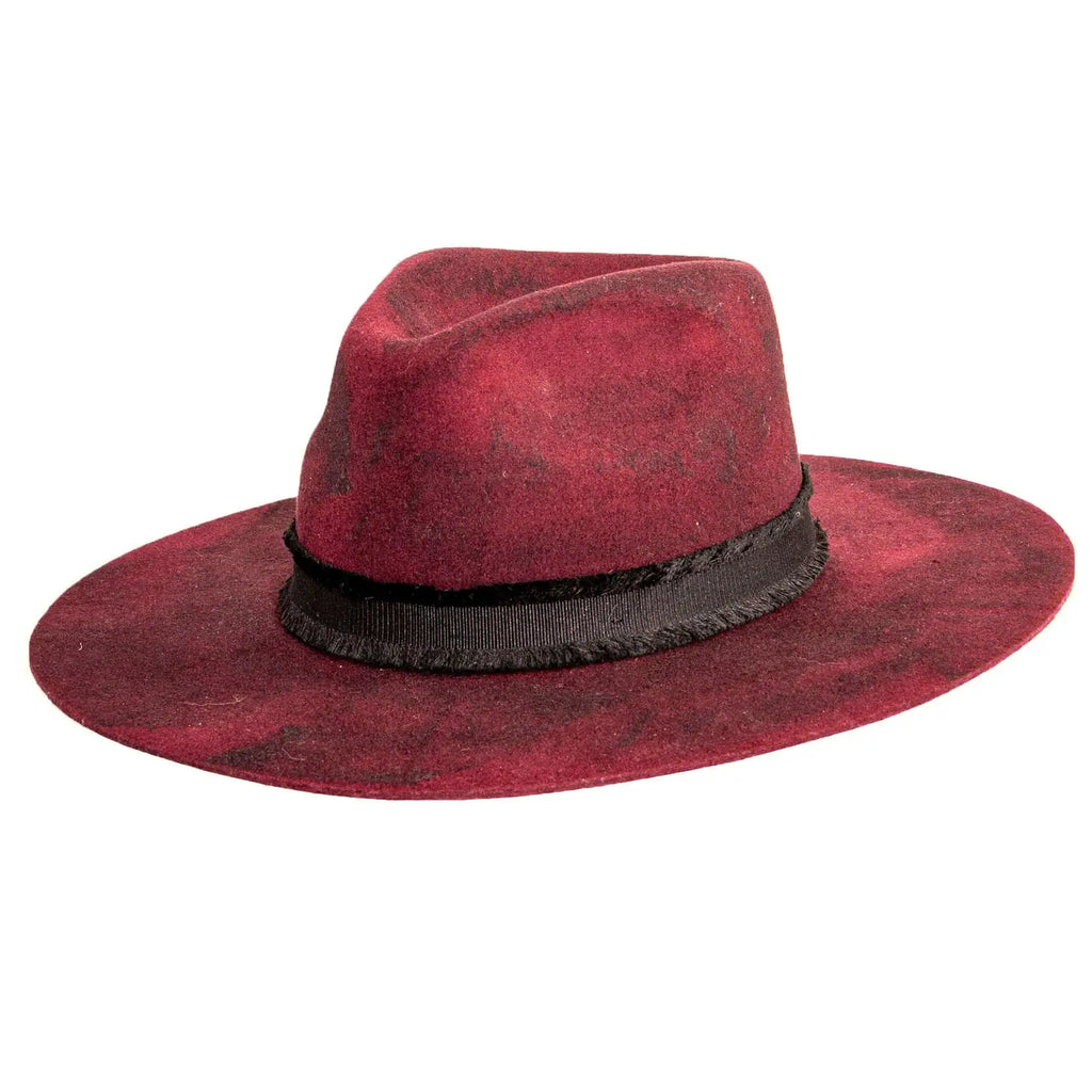 American Hat Makers Bordeaux Plum Fedora | thissimplevideo