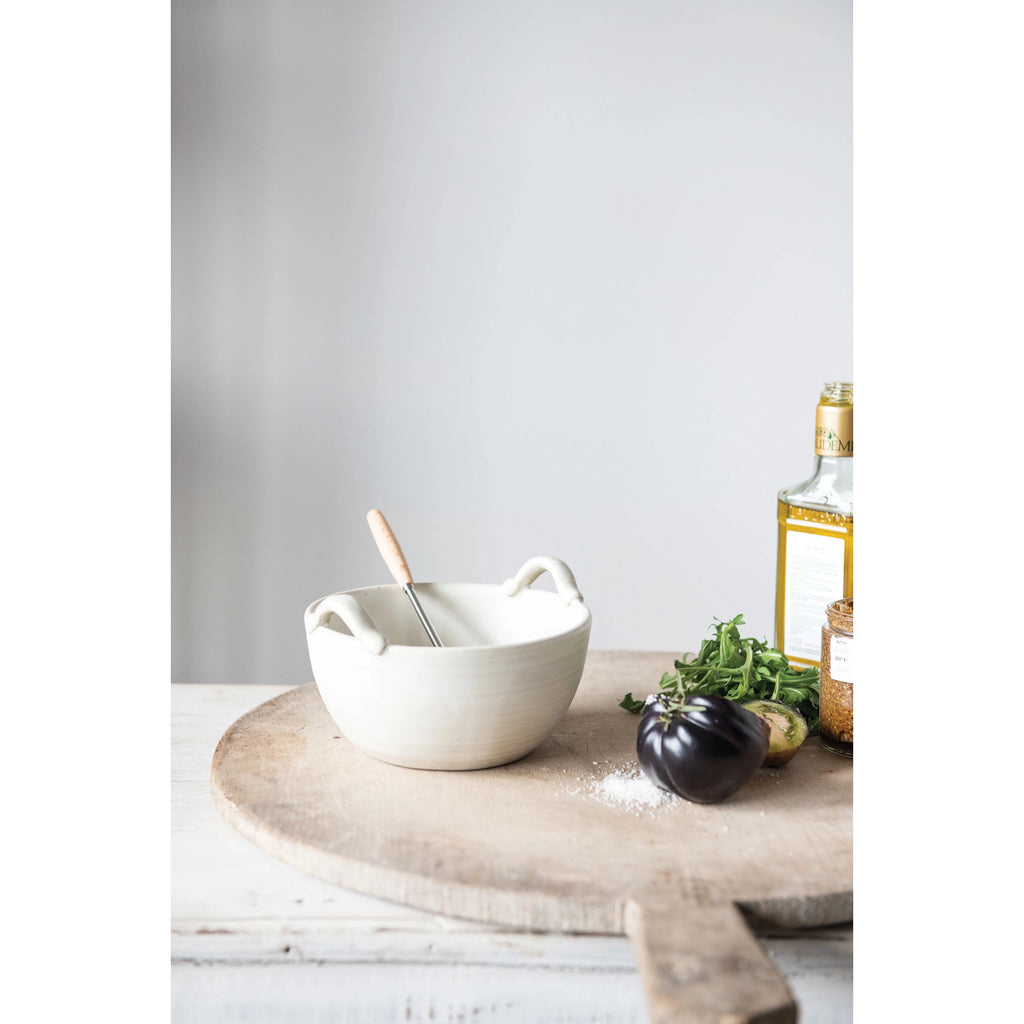 Stoneware Batter Bowl and Whisk Set | thissimplevideo