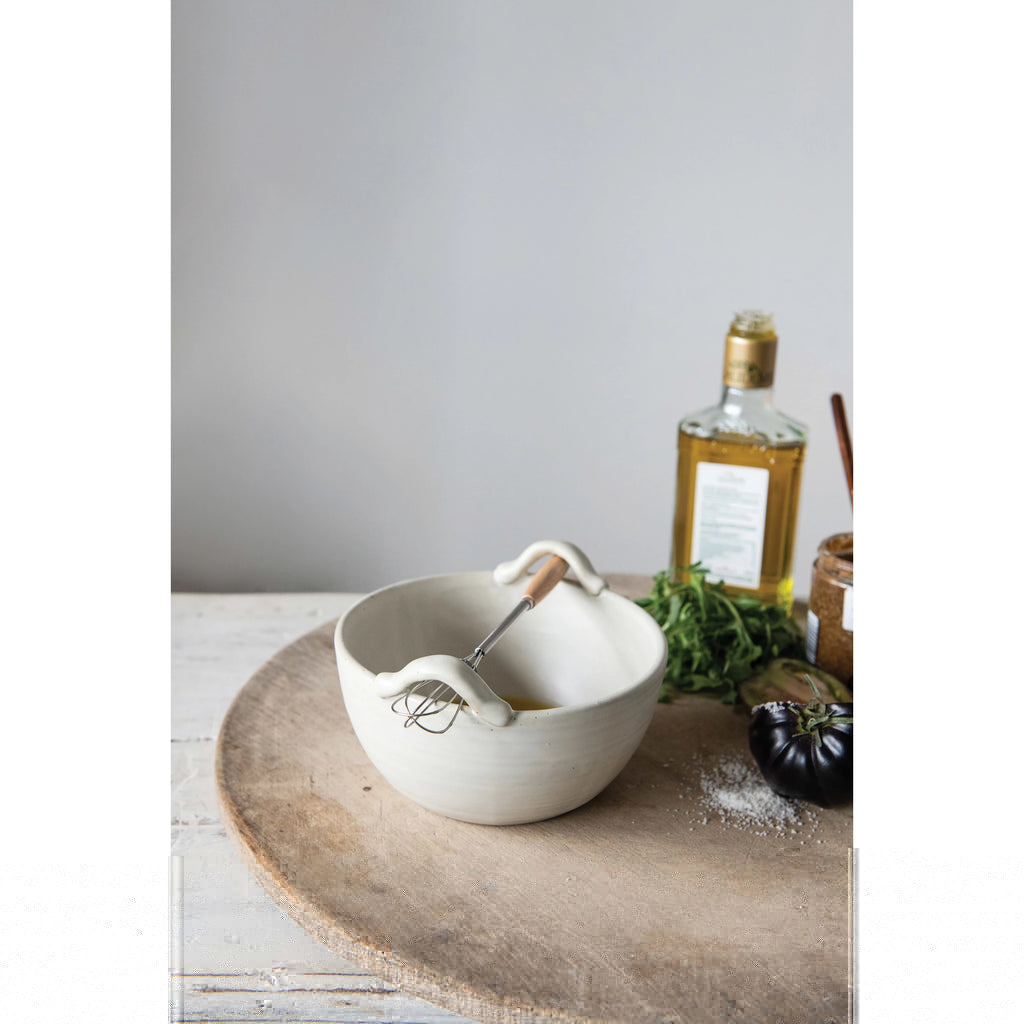 Stoneware Batter Bowl and Whisk Set | thissimplevideo